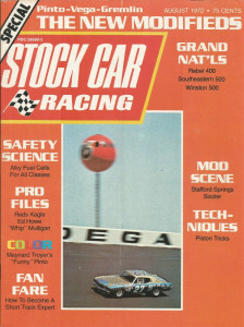 STOCK CAR RACING 1972 AUG - PINTO,VEGA,GREMLIN, Kagle, Howe, Mulligan, Pistons